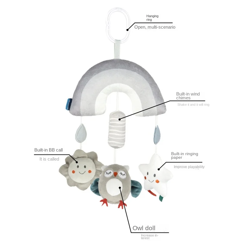 ベビーカーペンダント,幼児用おもちゃ,ベッドサイド,ウィンドチャイム,安全シート,パズル,快適,0〜1歳