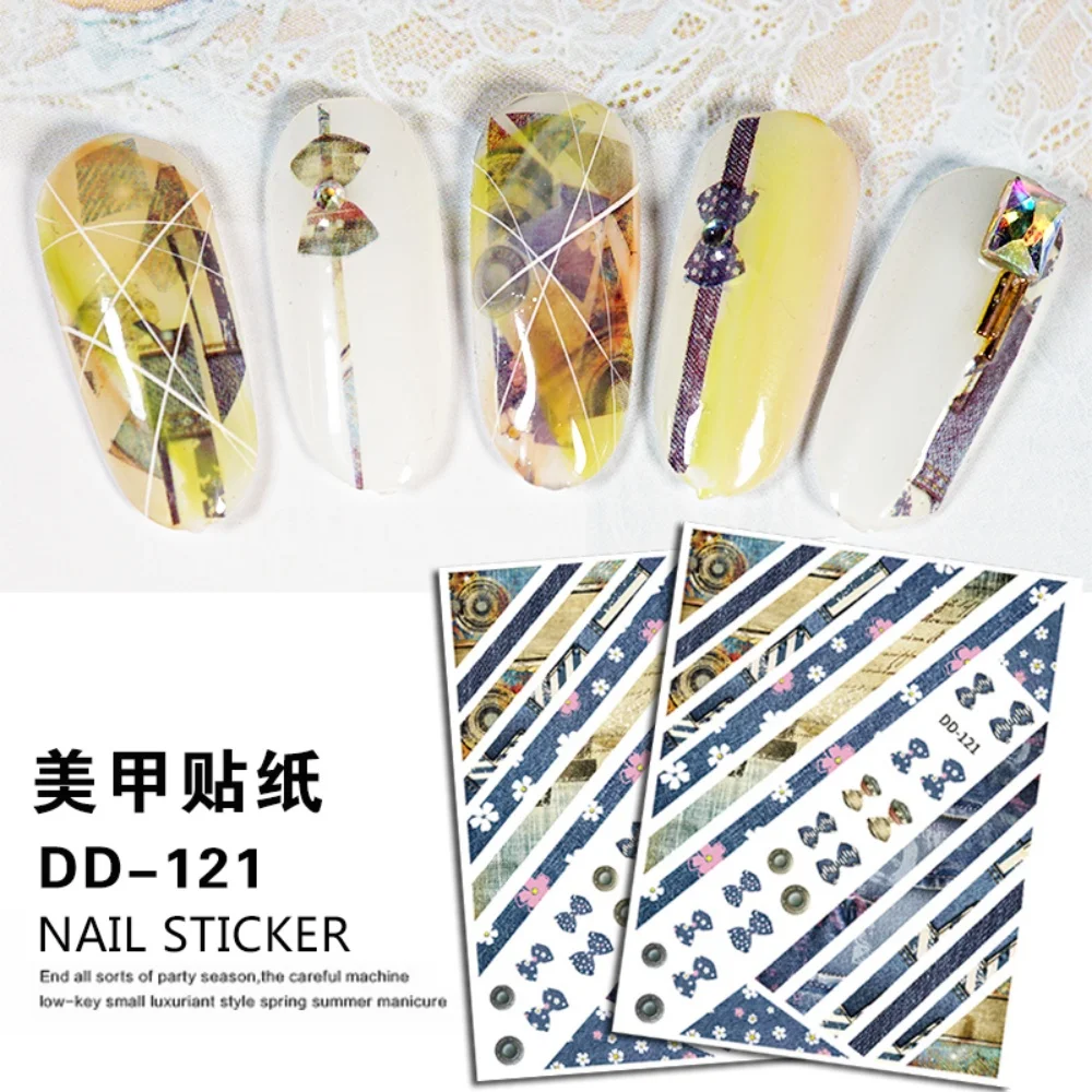 

150pcs Random 3D Nail Stickers Women DIY Self-Adhesive Nail Art Stickers Manicure Decorative Decals Wholesale Promotion