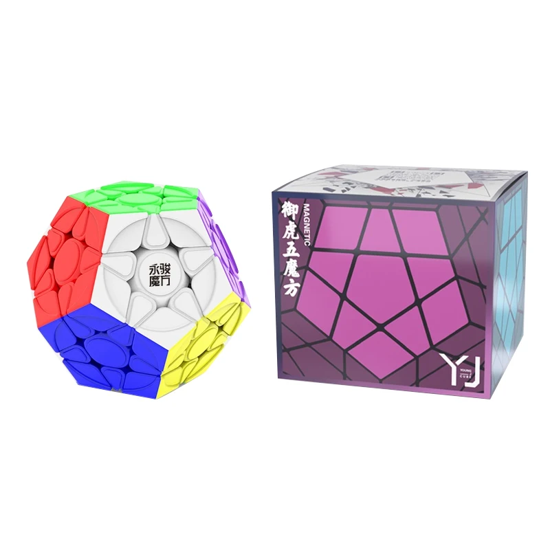 

YJ Yuhu Megaminx V2 M Магнитный Magic Speed Cube Профессиональные игрушки без наклеек Yongjun Yuhu V2M Cubo Magico Puzzle