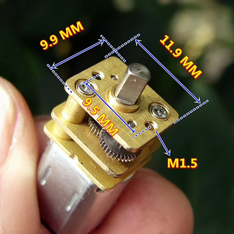 Dc 3v ~ 6v 100rpm velocidade lenta mini motor de engrenagem redutor n20 micro caixa de engrenagens de metal completo redução gearmotor diy robô carro inteligente