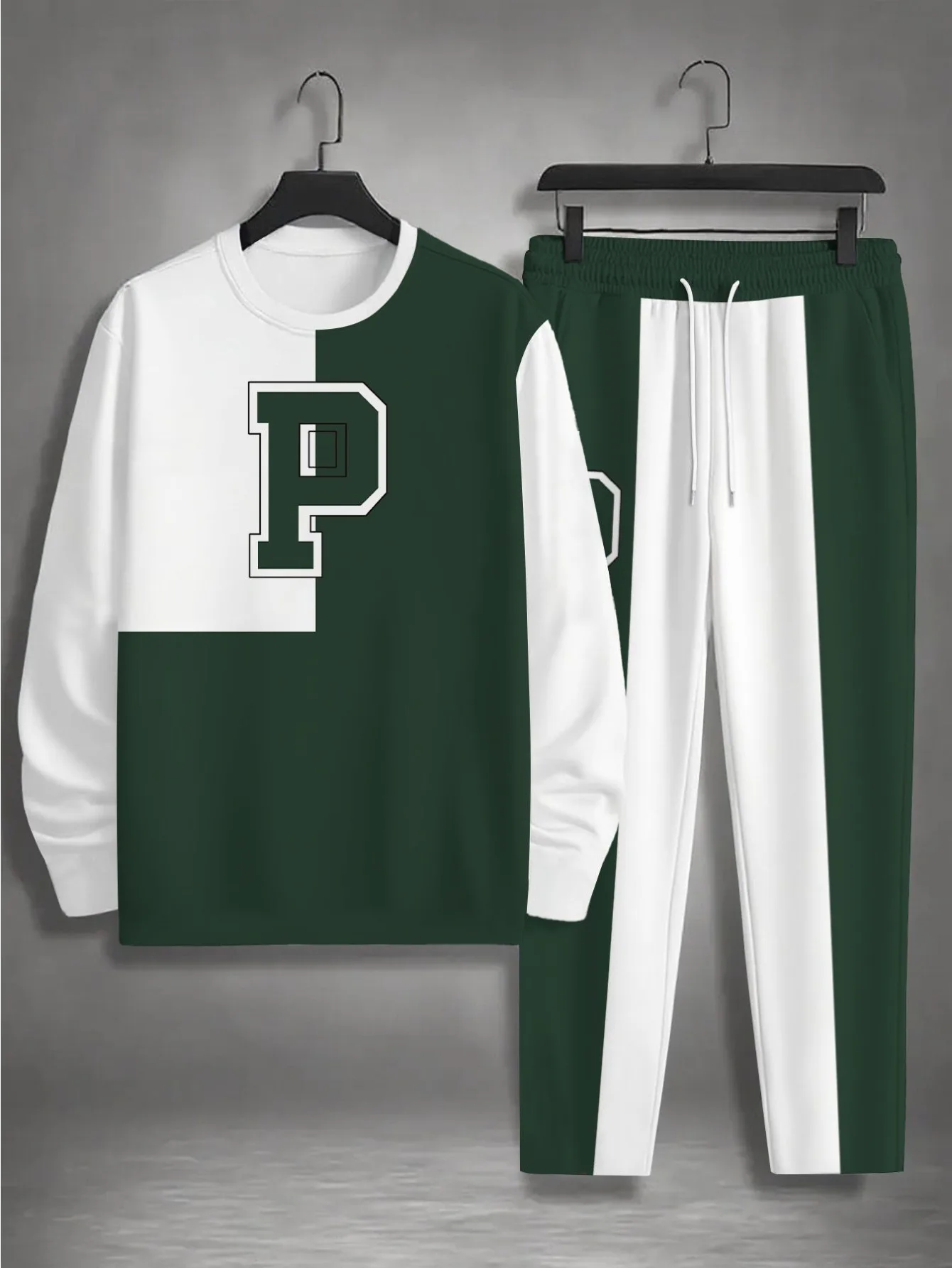 طقم كاجوال للرجال مكون من قطعتين للاستخدام المزدوج للارتداء المنزلي والخارجي - متعدد الاستخدامات + مسامي وصديق للبشرة #5