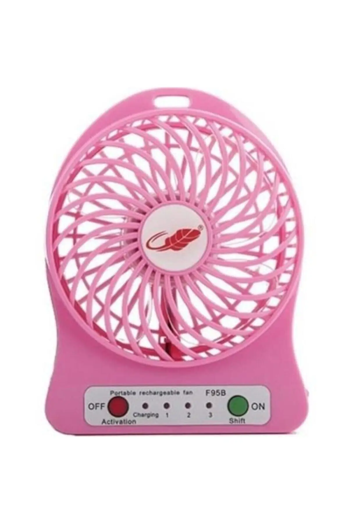 Desktop rechargeable Fan with Usb input pink