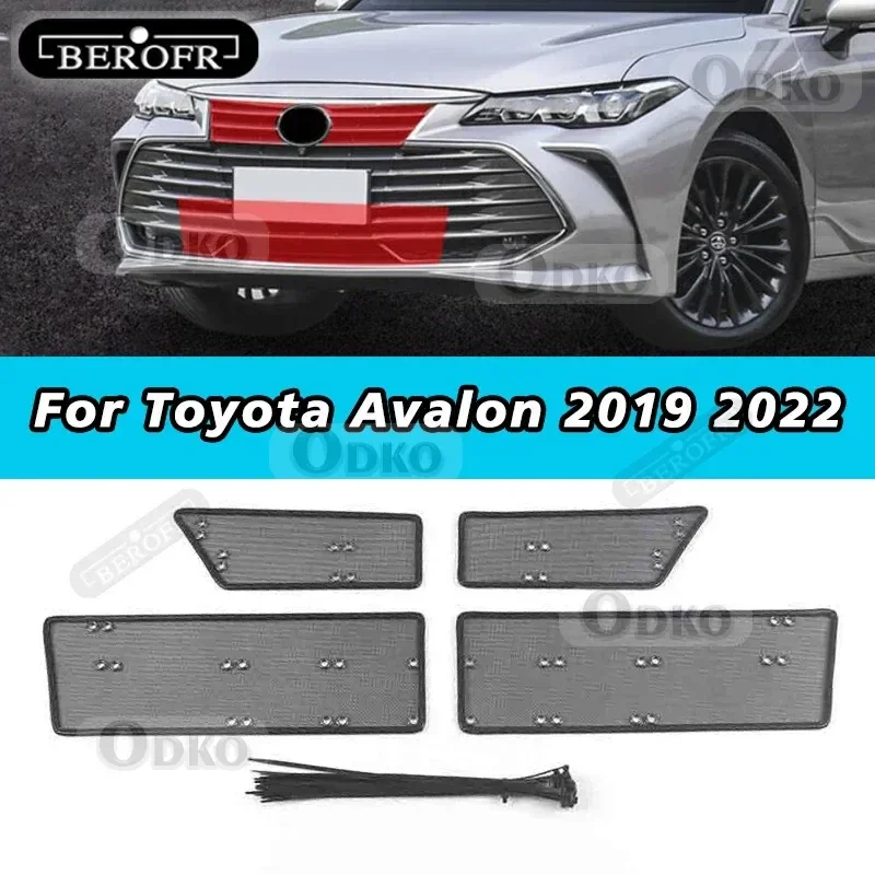 Accessories Exterior Insect Front Grille Insert Net Insect Screening Mesh Protector Cover Trim Fit For Toyota Avalon 2019 - 2022