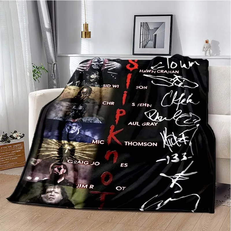 HEAVY-METAL-BAND-S-SLIPKNOT Super Soft Throws Blanket,Warm Cozy Blanket for Kids,Sofa,Couch,Bedroom,Living Room,Travel,Hiking