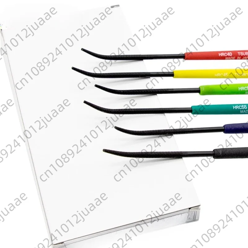 6PCS/Set Hardness Tester File HRC40-65 Handheld Hardness Tester Checker File