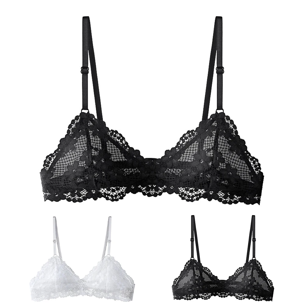 الدانتيل الملابس الداخلية الصدرية الدانتيل الصدرية مغرية تنفس مريحة سلس إغلاق آمن مغر شفافة للفتيات