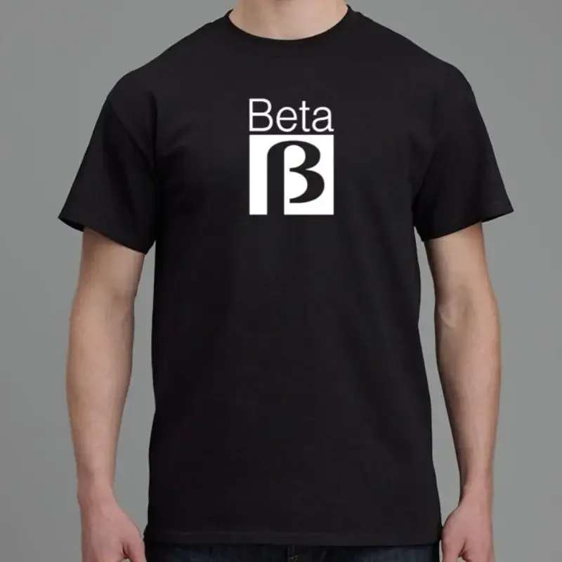 Camiseta de algodón 100% con diseño de cinta Beta Betamax, formato de video retro de los años 70 y 80