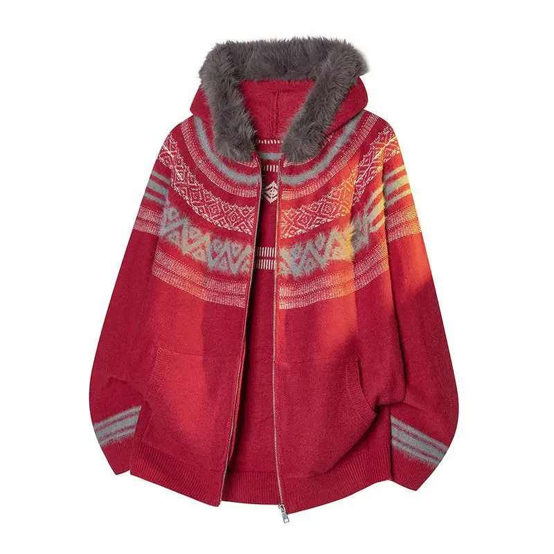 

Мужская вязаная шапка Cisas с узором, длинный кардиган с капюшоном, весенняя новинка JH5025, нейлоновая ткань, верхняя одежда