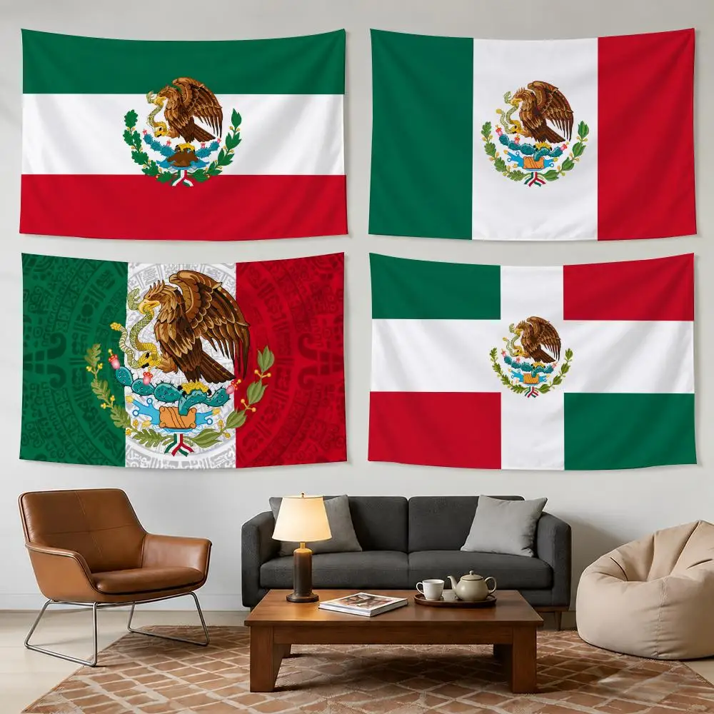 Mexico National Culture Flag Tapestry Outdoor Parties Bedrooms Living Rooms Dorm Rooms Wall Decor Banners Gifts