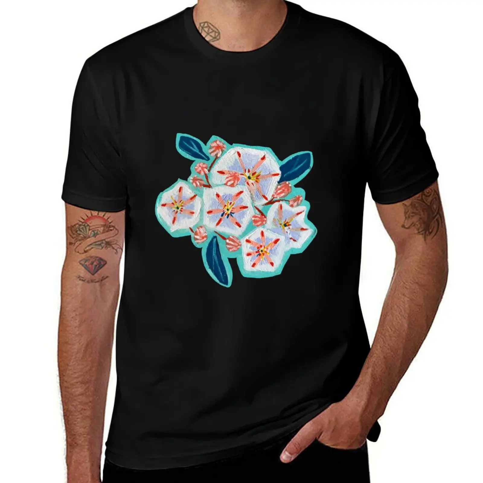 

Mountain Laurel T-Shirt plain graphics blue archive mens t shirt graphic