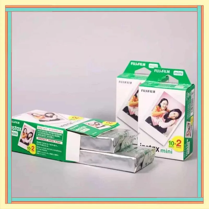 Instax Mini White Instant White Border Print Papers Photo Film Fit Fujifilm Mini 12/11/Evo Camera 10-100 Sheets Color Selection