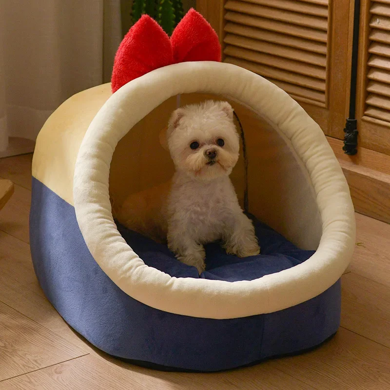Factory Direct Compatible WithFoldable Pet House Suitable for Small Dogs and Small To Medium-sized Cats Semi Enclosed Warm Cat B