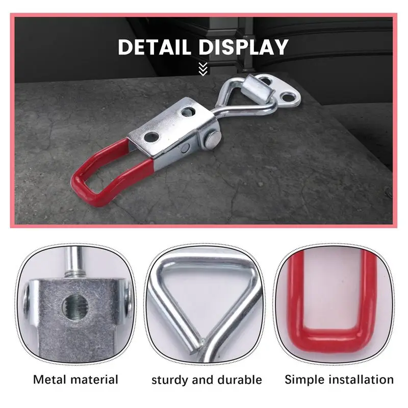 Top Sale 20 Pack Adjustable Toggle Latch Clamp 4001, 330 Lbs Holding Capacity, Heavy Duty Quick Release Pull Latch Toggle Clamp