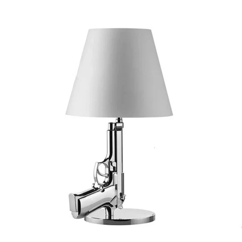 

TAO Lámpara LED pie para dormitorio y habitación niños, lámpara mesa estilo nórdico moderno, plateado