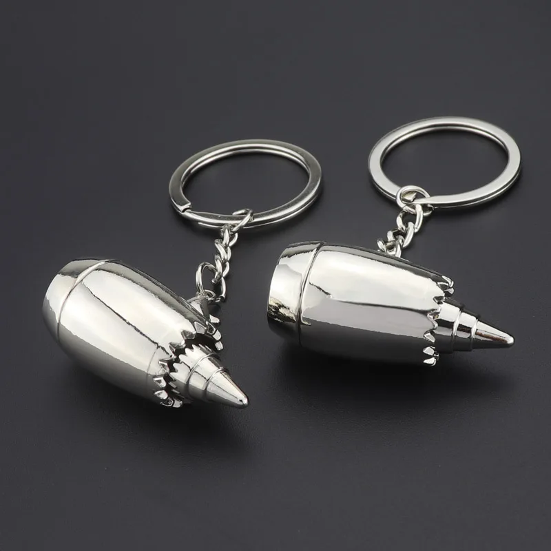 New Engine Keychain Creative Aviation Advertising Promotion Gift Keychain Aircraft Engine Metal Pendant