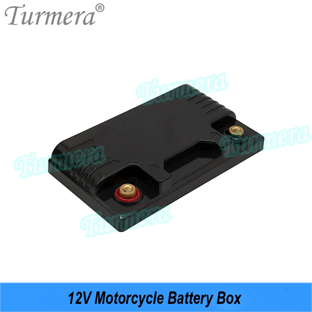 Turmera 12V 12Ah do 35Ah pudełko do przechowywania akumulatorów motocyklowych Camping UPS etui na akumulatory ze wskaźnikiem do wymiany 12V do