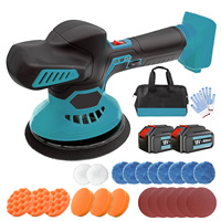 Cordless Buffer Polishing Machine For Makita, Suitable For Car ,Details/Polishing/Waxing,18V 5500mah battery *2