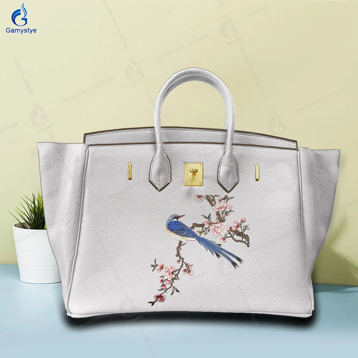 

Сумки с принтом на заказ, реалистичные маленькие сумки с принтом птиц, высококачественные сумки на ремне из натуральной кожи, роскошные сумки Sac De Luxe Femme W