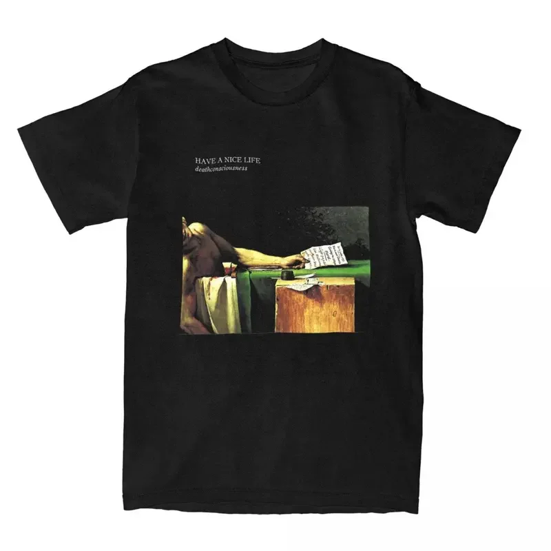 

Футболка Y2K с принтом рок-группы для мужчин и женщин, красивая жизнь, смертосознание, потрясающая хлопковая футболка, классическая одежда