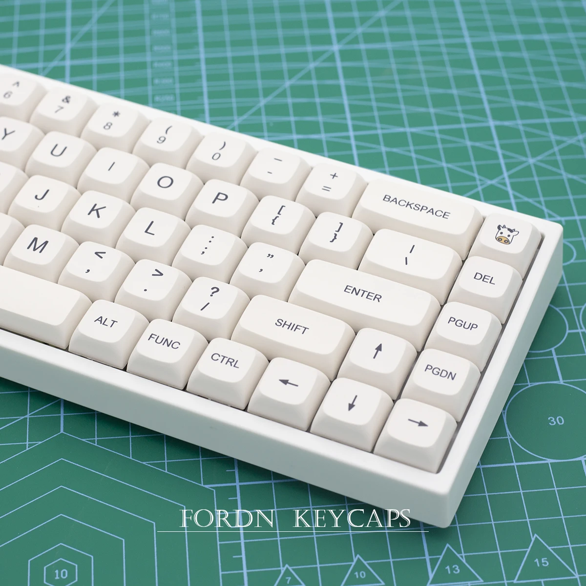 Imagem -04 - Leite Tema Caps Chave para Teclado Mecânico Interruptor mx Pbt Dye Subbed Bee Japonês Minimalista Branco Keycaps Xda Set