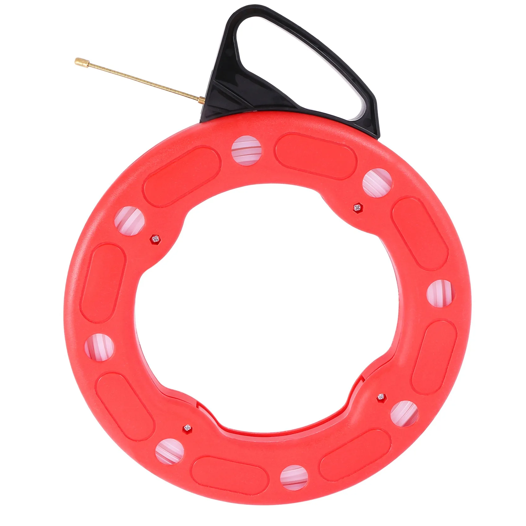 HOT DHDL 100Ft Fish Tape Reel Wire Pulling Tools 30M Electrical Cable Puller Reel Puller