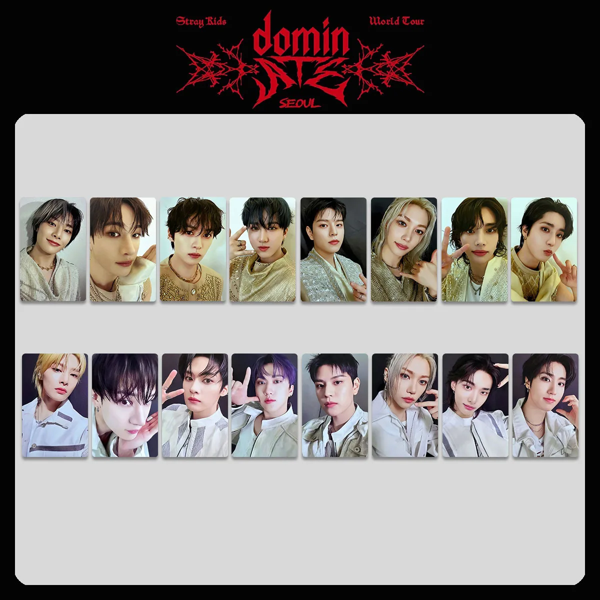 

8pcs K-POP SKZOO STRAY KIDS LOMO Card Concert DOMINATE WORLD TOUR Seoul Concert DVD World Tour Small Peripheral Special Card