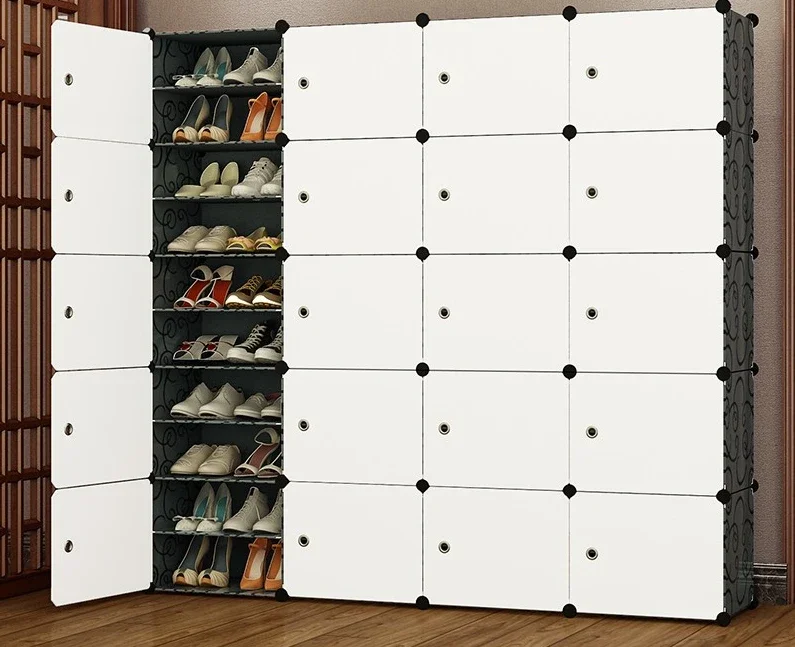 Large Capacity Simple Shoe Cabinet 2023 New Popular Storage for Household Economy Plastic Shoe Racks