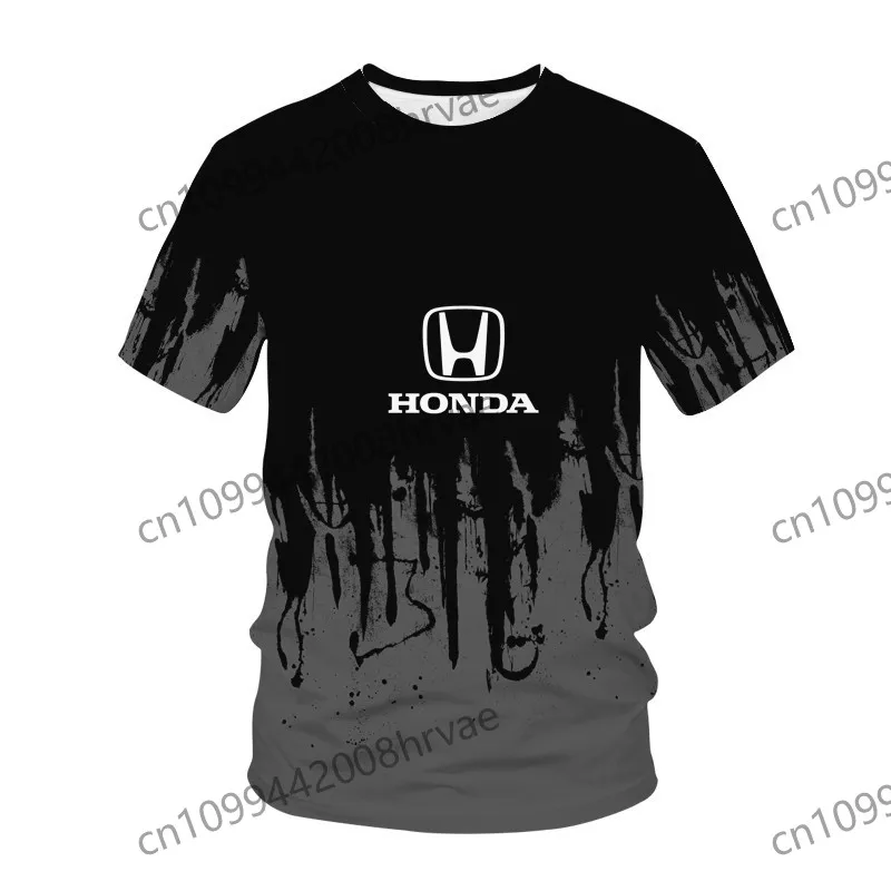 

2025 Summer Fashion Honda T-shirts Latest Hot Selling Formula Racing T-shirts MOTO Racing Off-road Breathable Tops