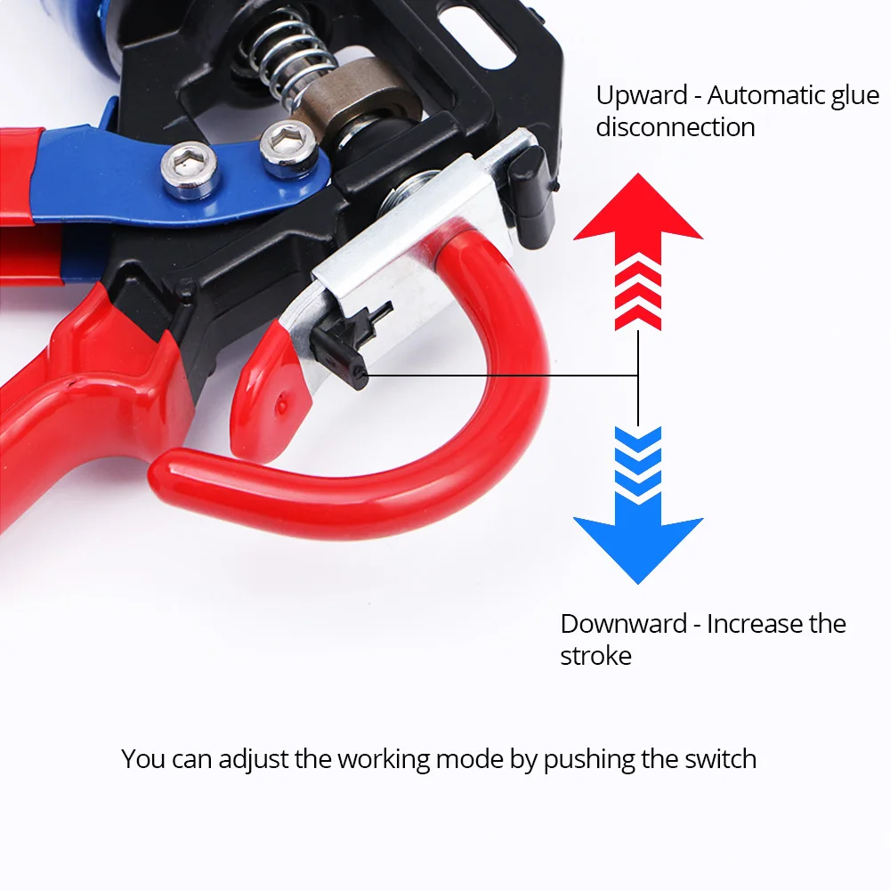 3 Bearings Drip-Free Caulking Gun Household Manual Sealant Gun Professional Glass Caulking Gun Without Adhesive
