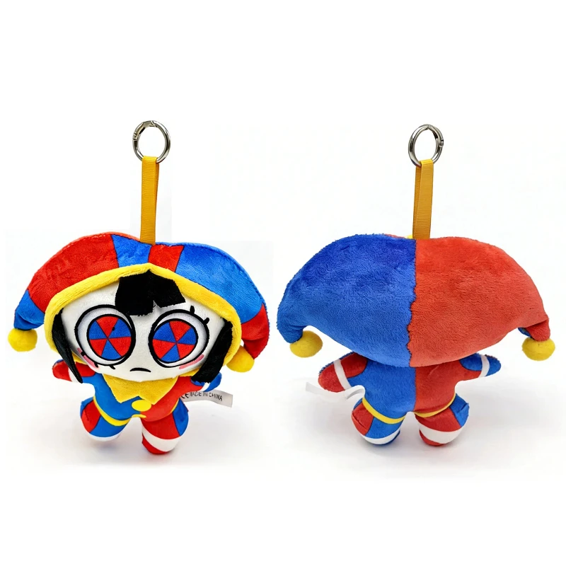The Amazing Digital Circus Clown Plush Toy Keychain Soft Stuffed Cartoon Pendant Bag Decor For Adult Anime Collectors Fans - view 4