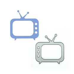 Metal Cutting Die TV Television Pattern Presscut For Scrapbooking Handmade Card Paper Craft Photo Album Decorating Frame Stencil