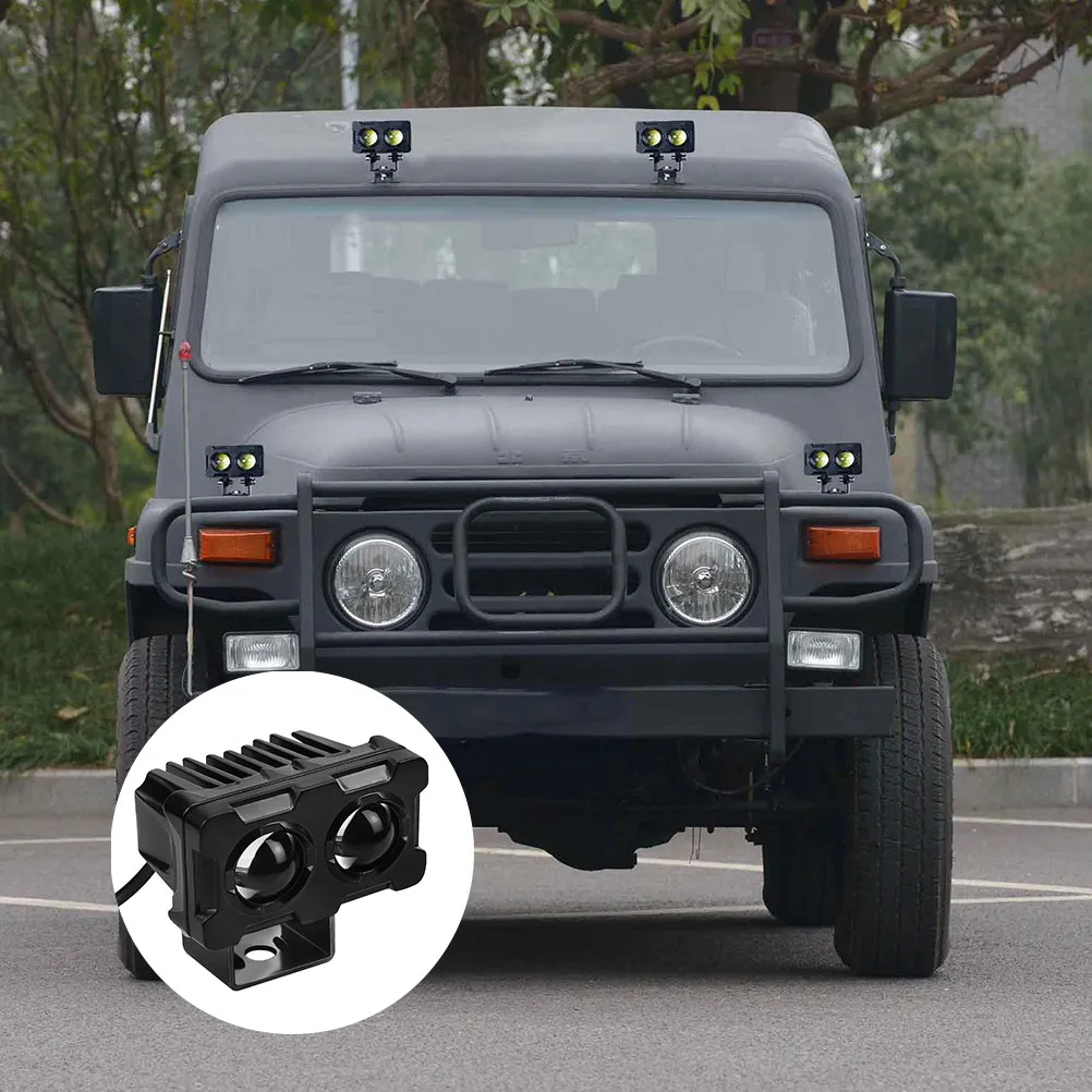

1Pcs LED Headlight Motorcycle High Brightness Aluminum Alloy Night Driving Light for Motorbike Modified Headlamp Safety Lamp