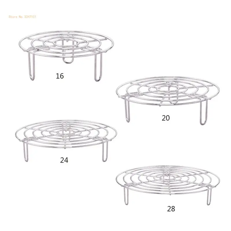 Stainless Steel Rack for Steaming, Lifting in Pots, Pressure Cooker Multi-Purpose for Baking Canning Dropship