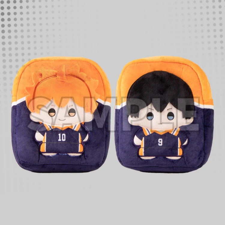 Anime Haikyuu!! Shoyo Hinata Tobio Kageyama Cosplay Kawaii Fluffy Bag Dolls Fans Backpack Ita-bag Mascot Halloween Xmas Gift