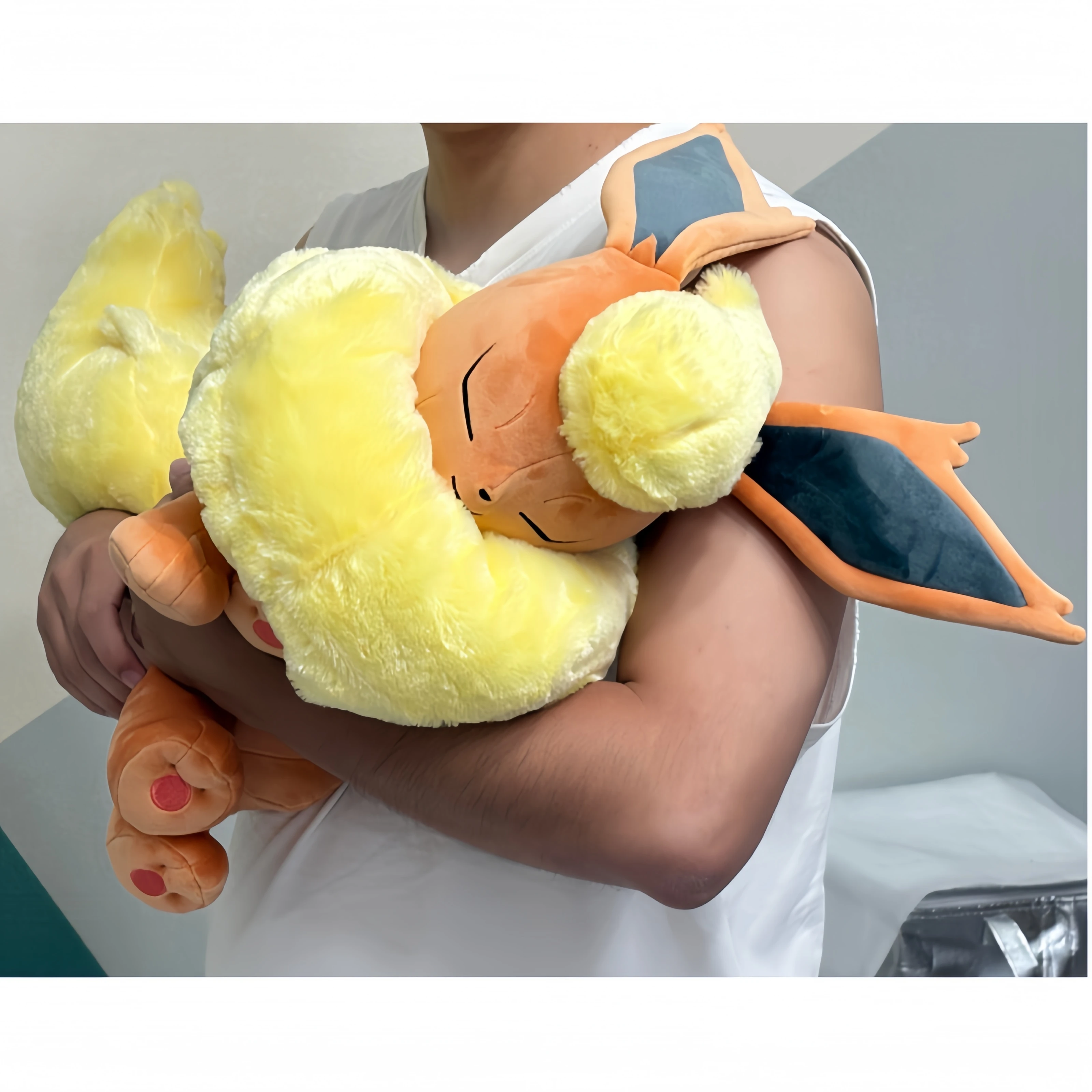 Peluche de Pokemon Sleep Flareon, Peluche de Eevee Evoli, Vaporeon, Pikachu, Leafeon, Glaceon, Sylveon, Juguetes de Peluche, Muñeco de Peluche Suave de Dibujos Animados