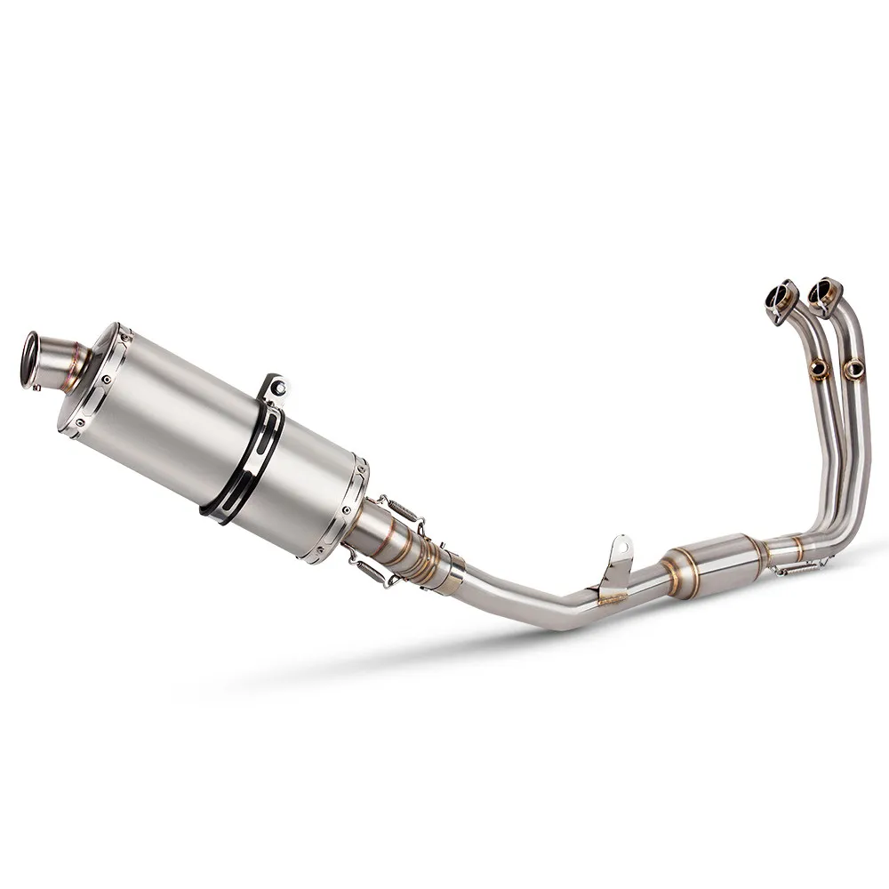 Stainless Steel Front, Mid and Full Exhaust Pipe Kit for Motorcycle 450MT Modification