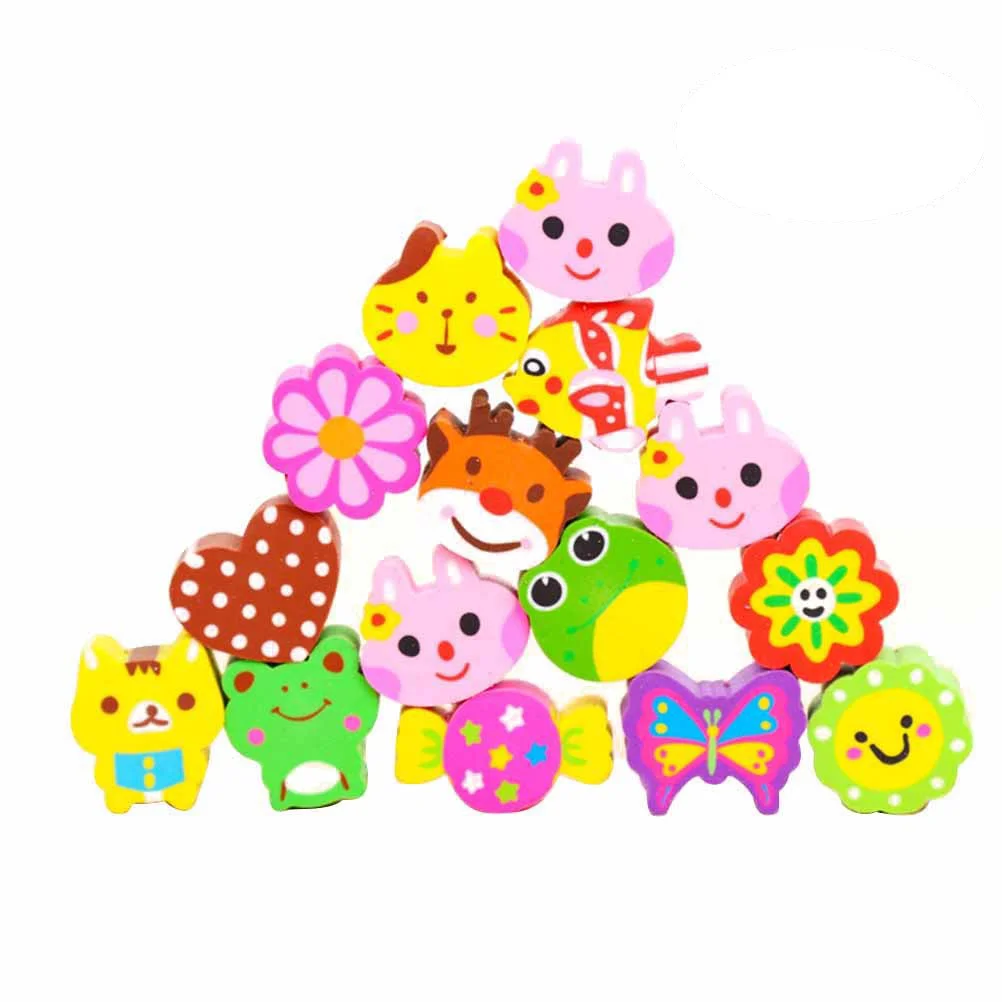 

30 Pcs Animal Eraser Pencil Erasers for Kids Cartoon Novelty Stationery Creative Child