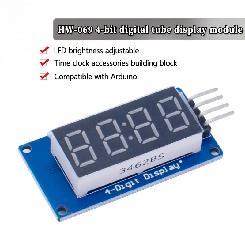 TM1637 LED Display Module For Arduino 7 Segment 4 Bits 0.36 Inch Clock RED Anode Digital Tube Four Serial Driver Board Pack