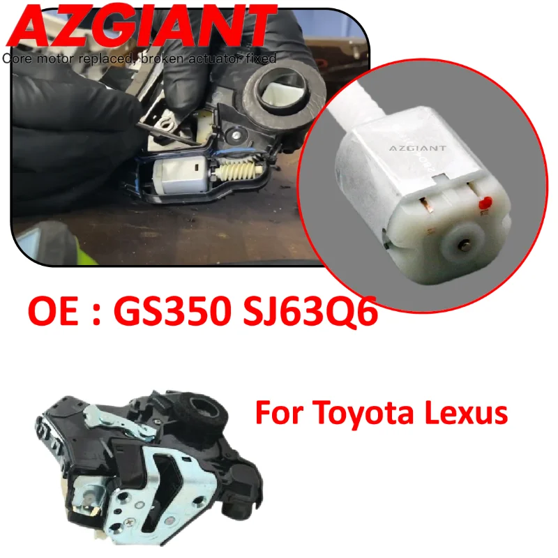 

GS350 SJ63Q6 Car Parts Door Locking Motors for Lexus Toyota Subaru Honda Lock Internal Engine, D Spindle, Power Actautors