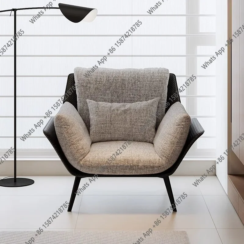 N67 J Italian Extremely Simple Sofa Simple Large And Small Living Room Balcony Leisure Chair Designer Light Luxury Lazy Chair