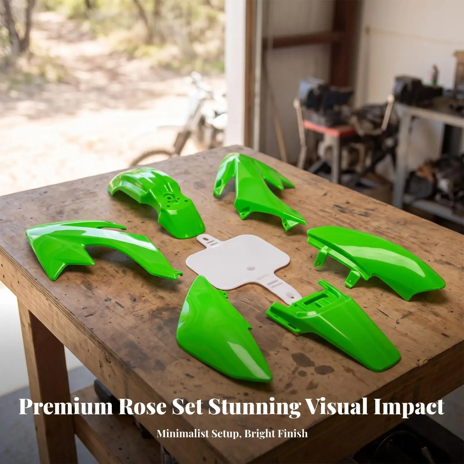 7 Pieces Plastic Body Kit Straightforward Plastic Body Panels Fairing Kit OEM Compatible Front Side Panels Custom-Molded