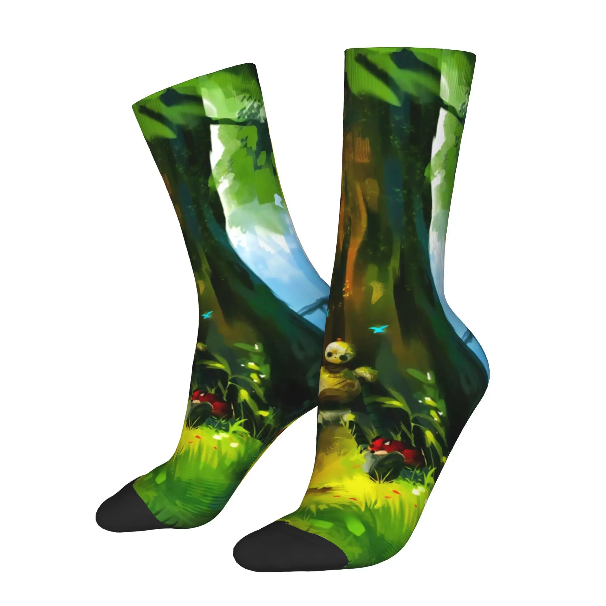 

The Wild Robot Men Novelty Athletic Socks Cycling Design for All Seasons