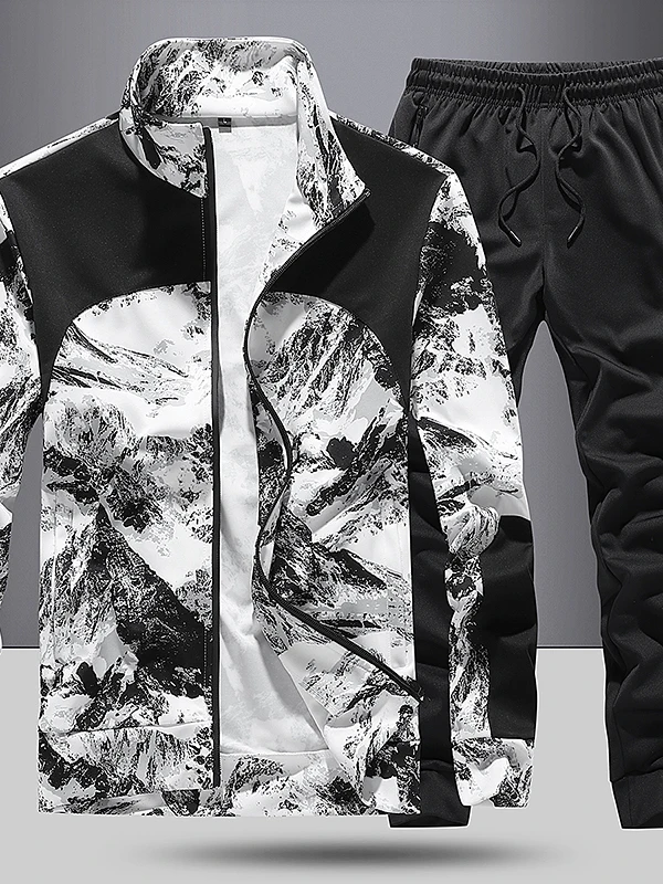 

Sli Sportswear Set Men's Long Sve Sweater Cardigan Trendy Casual Leisure Clothes for Middle School Boys Autumn Season