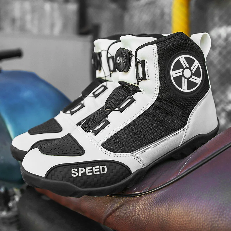 Motorcycle Riding Boots Comfortable Wear Resistant Track Level Protection Boots Anti-Fall Travel Knight Equipment