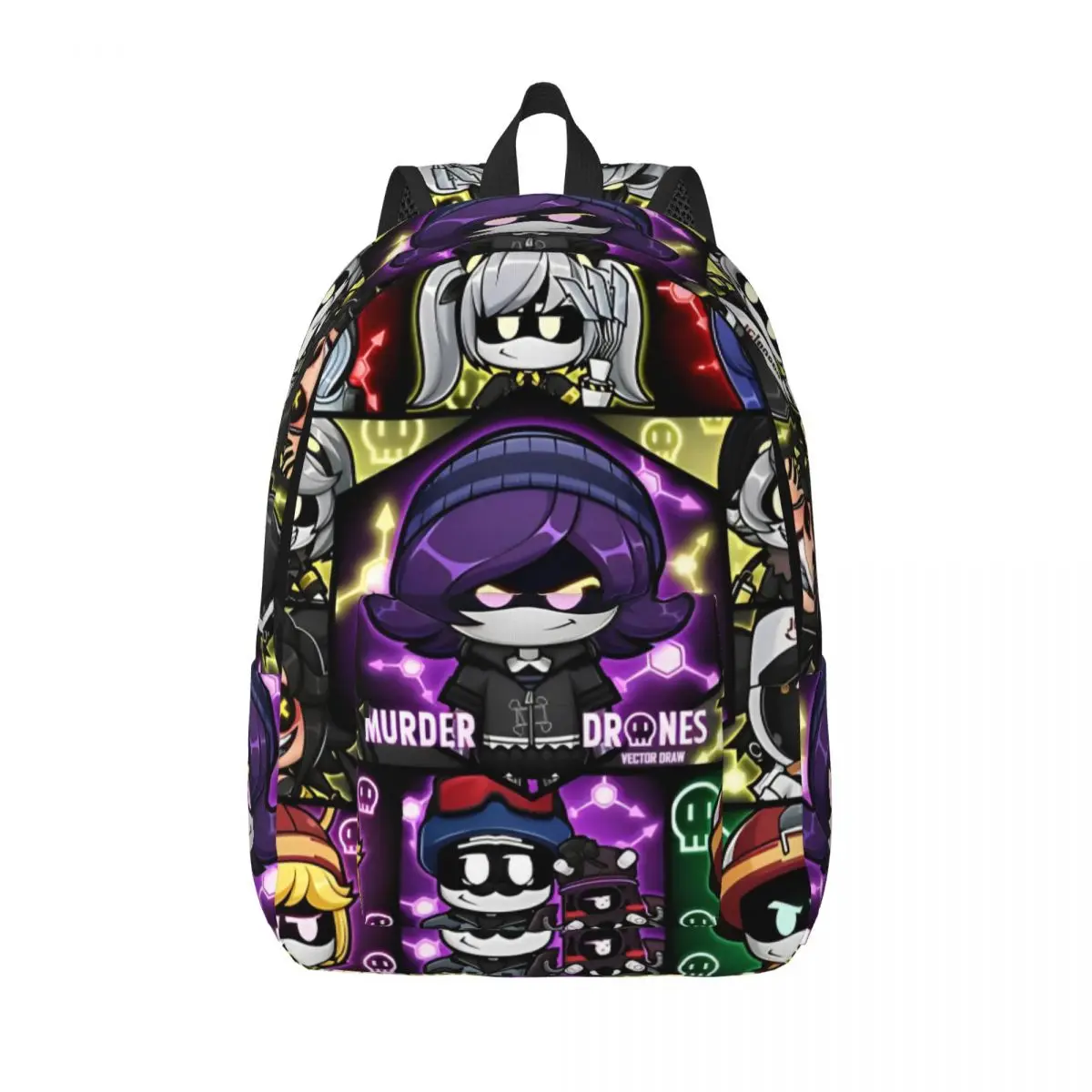 

Cartoon Murder Drones Anime Backpack for Men Women Teenage Student Hiking Travel Daypack College Shoulder Bag Gift