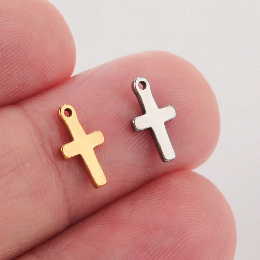 5pcs Christian Cross Pendant Necklace Men's Necklace New Fashion Metal Religious Amulet Pendant Accessory Party Jewelry