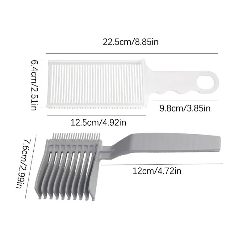 1PCS  Flat Top Hair Cut Gradient Hairstyle Combs Men's Arc Design Curved Positioning Hair Clipper Combs Salon Hairdresser Tools