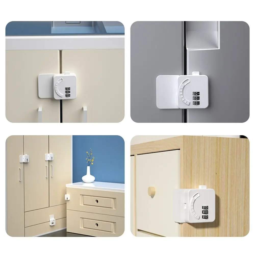قفل أمان تثبيت قوي متعدد الوظائف للجنسين، قفل باب الثلاجة بكلمة مرور رقمية، قفل النافذة للمنزل #5