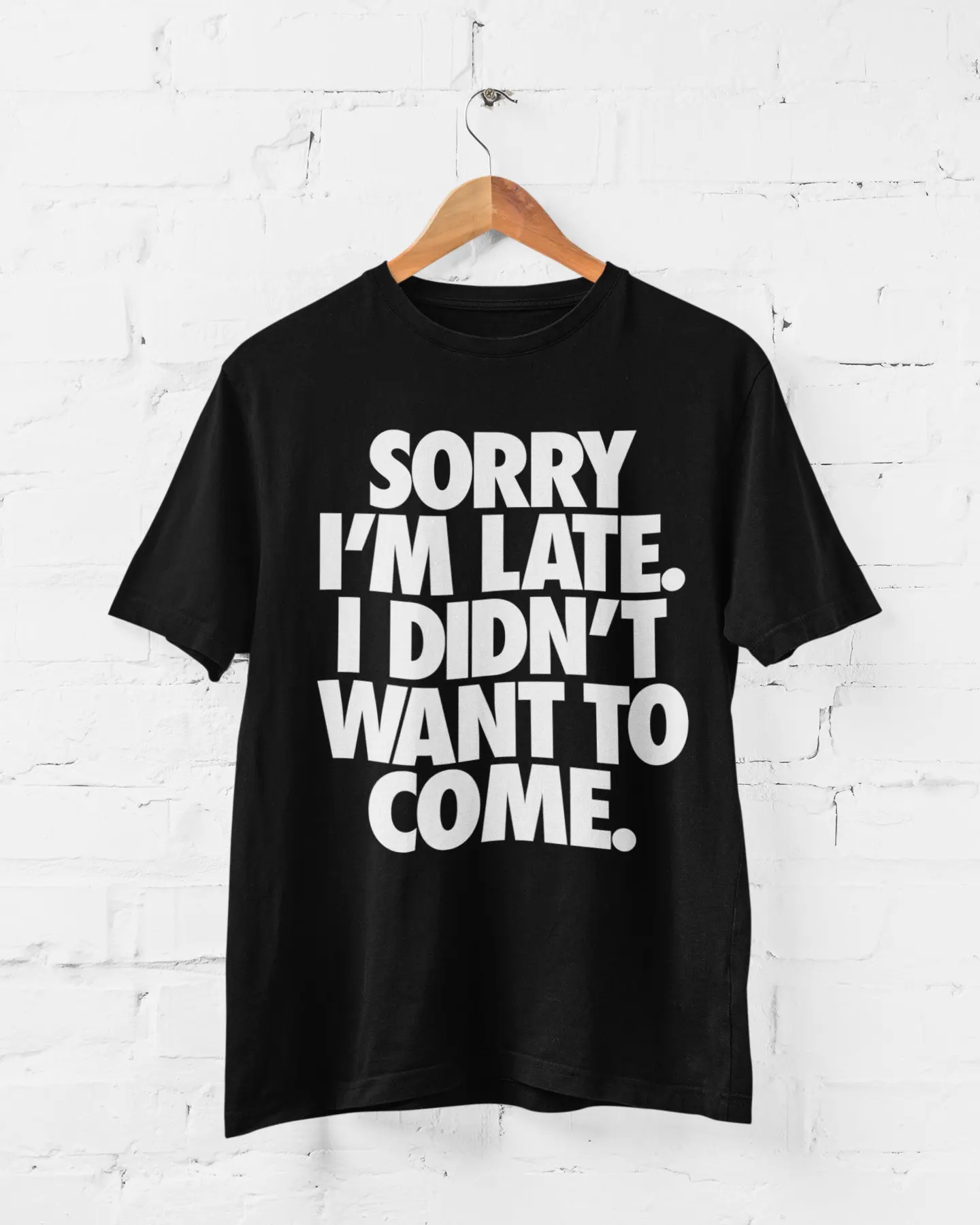 

Désoléje Suis En Retard Graphic Printing Summer Luxury Brand Cotton Men's and Women's T-shirts Short Sleeves Trendy Fashion