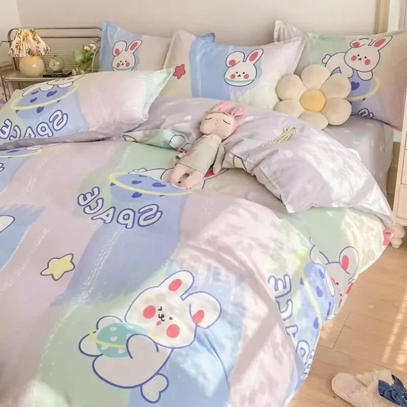 Fresh Beautiful and Comfortable Duvet Cover Cute Cartoon and Carrot Design 200X230CM Universal Duvet Cover
